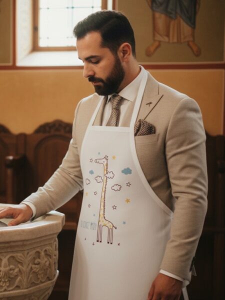 20003_ little giraffe (Ποδιά Βάπτισης)