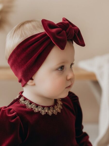 Χειροποίητη Κορδέλα Μπορντό Βελούδο  1000-ECHR0021