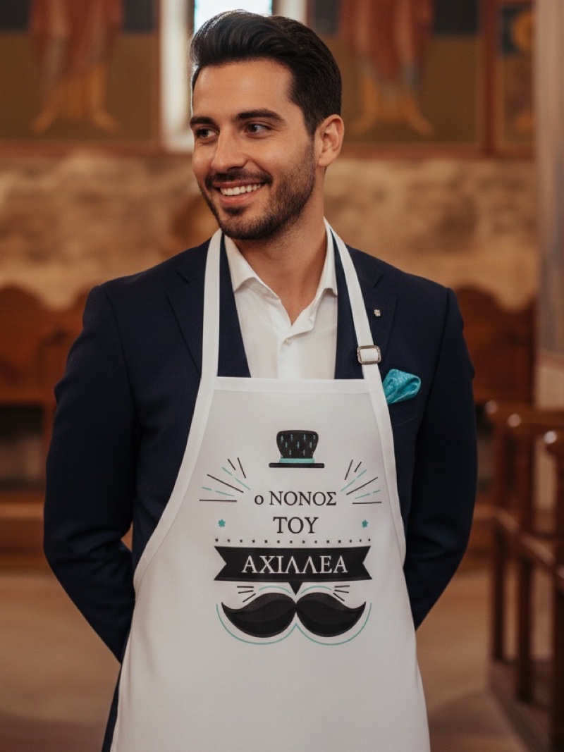 20028_little gentleman (Ποδιά Βάπτισης)