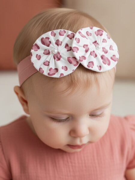 Χειροποίητη Κορδέλα Σάπιο Μήλο Λεοπάρ BETH0006A