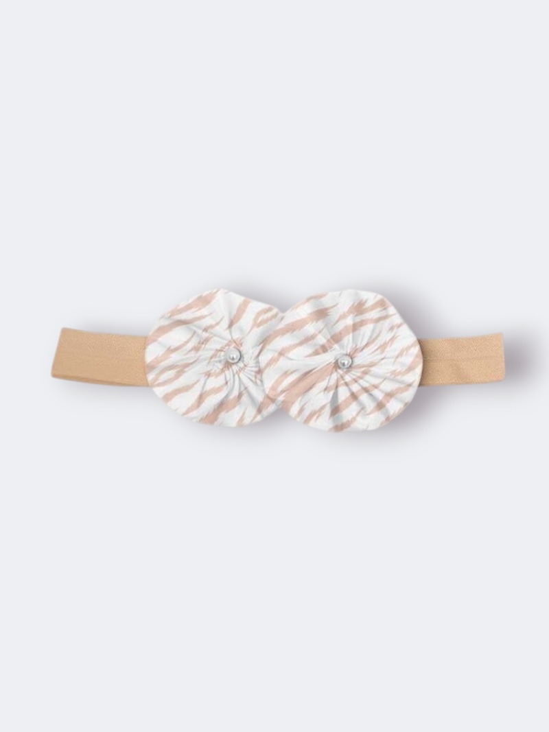 Χειροποίητη Κορδέλα Σομόν Ζεβρέ BETH0010A - Image 2