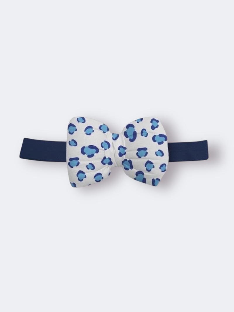 Χειροποίητη Κορδέλα Μπλέ Λεοπάρ CETH0004C - Image 2