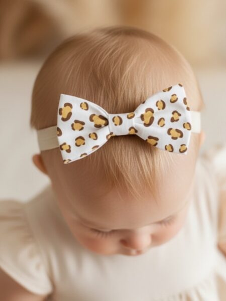 Χειροποίητη Κορδέλα Καφέ Λεοπάρ CETH0005E