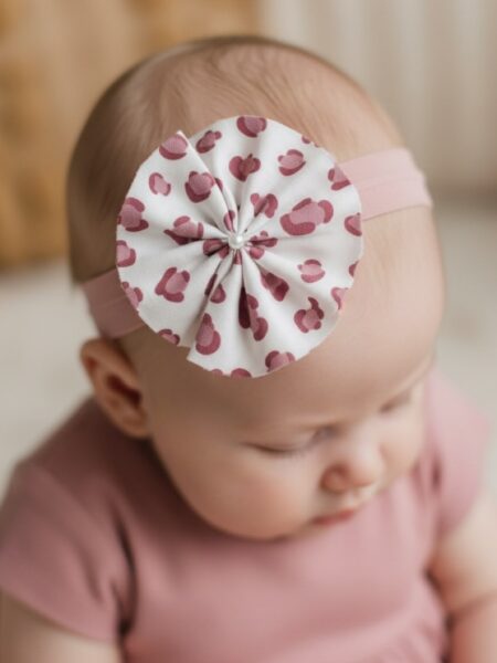 Χειροποίητη Κορδέλα Σάπιο Μήλο Λεοπάρ CETH0006B