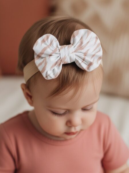 Χειροποίητη Κορδέλα Σομόν Ζεβρέ CETH0010A