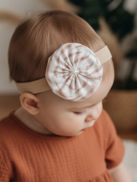 Χειροποίητη Κορδέλα Σομόν Ζεβρέ CETH0010B