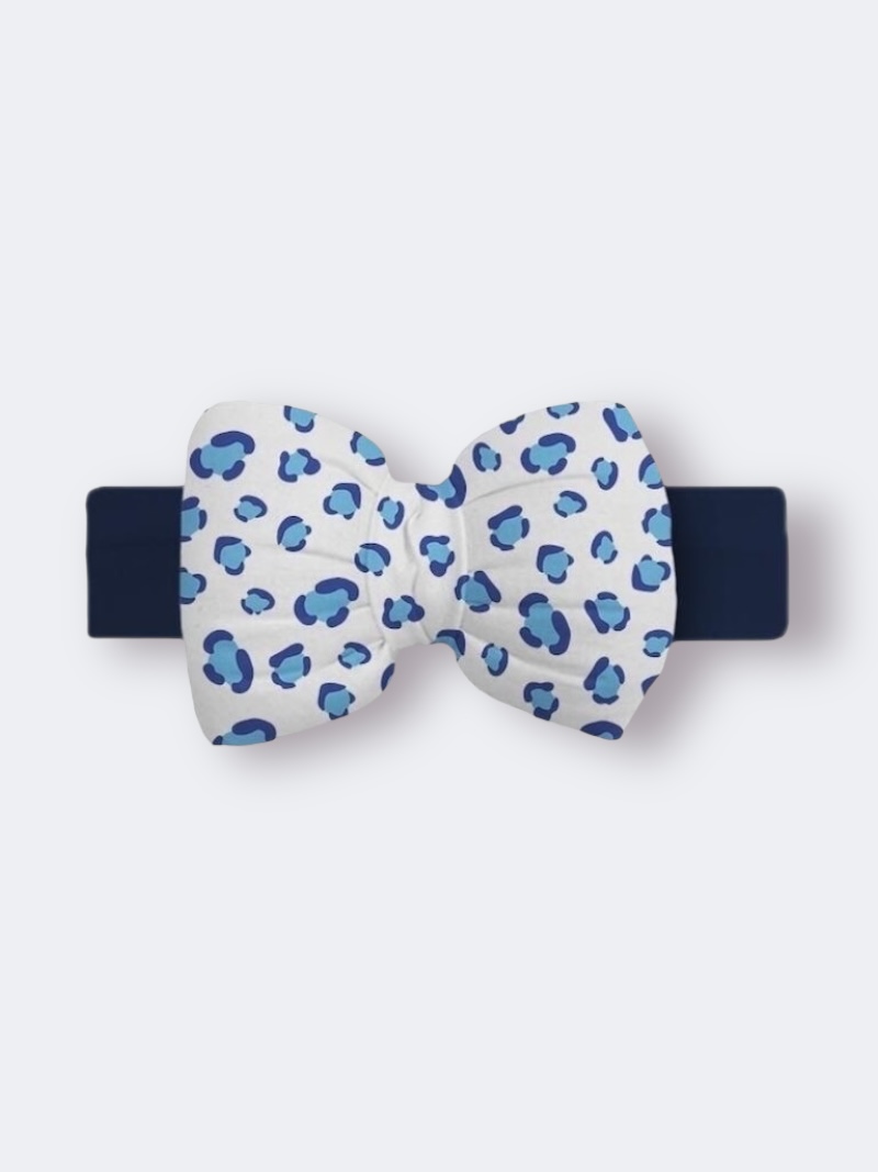 Χειροποίητη Κορδέλα Μπλέ Λεοπάρ DETH0004C - Image 2