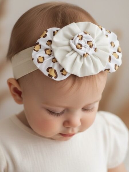 Χειροποίητη Κορδέλα Καφέ Λεοπάρ DETH0005D