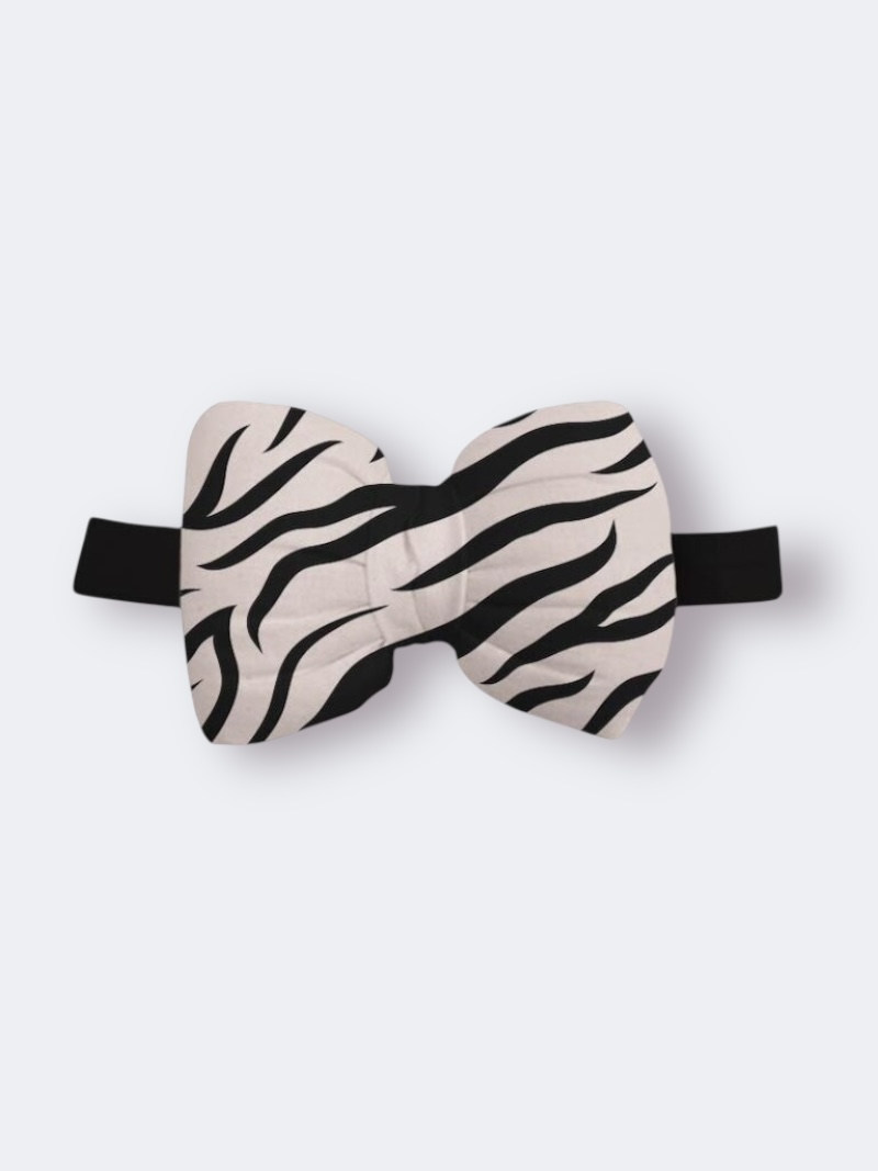 Χειροποίητη Κορδέλα Σομόν Μαύρο Ζεβρέ DETH0011C - Image 2