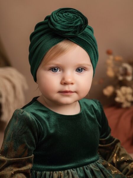 Χειροποίητο Τουρμπάνι Κλειστό Κυπαρισί Βελούδο 3000-CHR0023