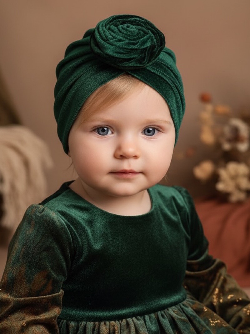 Χειροποίητο Τουρμπάνι Κλειστό Κυπαρισί Βελούδο 3000-CHR0023