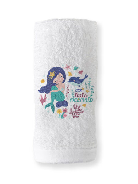 20017_mermaid (Μπομπονιέρα Πετσέτα χεριών)