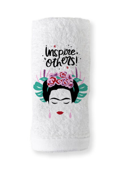 20019_frida-flowers (Μπομπονιέρα Πετσέτα χεριών)