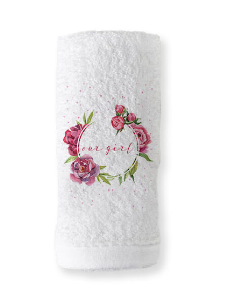 20048_peonia-flower (Μπομπονιέρα Πετσέτα χεριών)