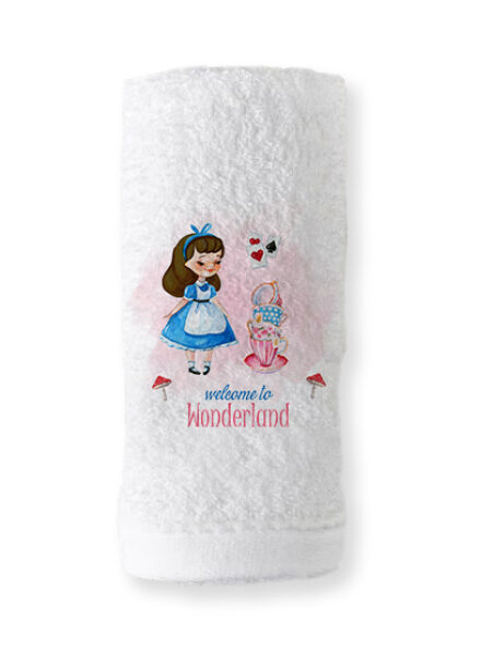 20049_wonderland (Μπομπονιέρα Πετσέτα χεριών)