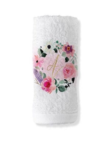 21010_ monogram (Μπομπονιέρα Πετσέτα χεριών)