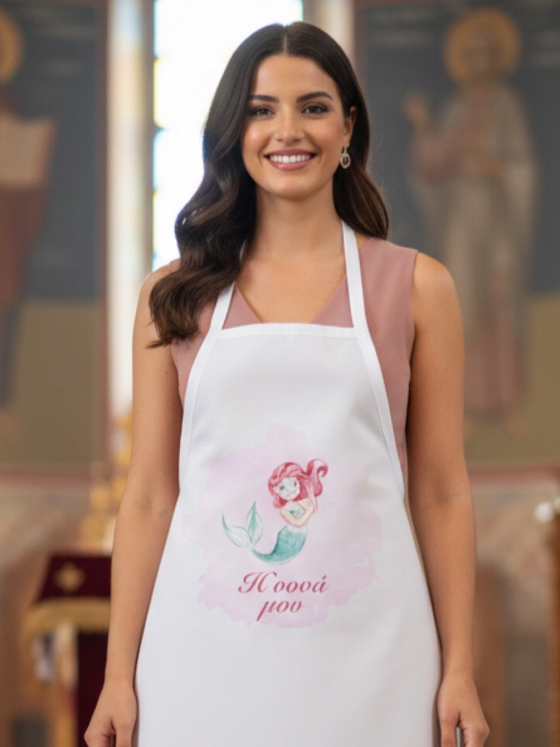 21023_ little-mermaid (Ποδιά Βάπτισης)