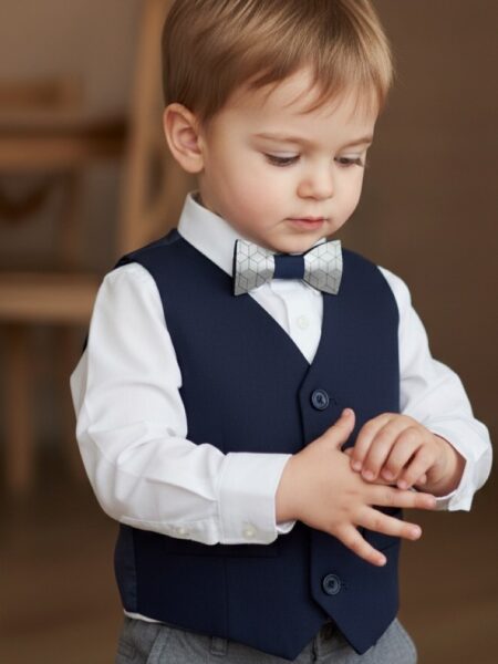 Παπιγιόν Όψης Μετάλλου SILVER0003