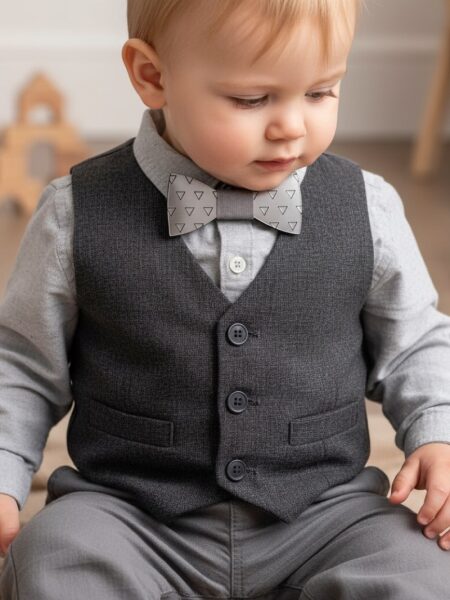 Παπιγιόν Όψης Μετάλλου SILVER0005