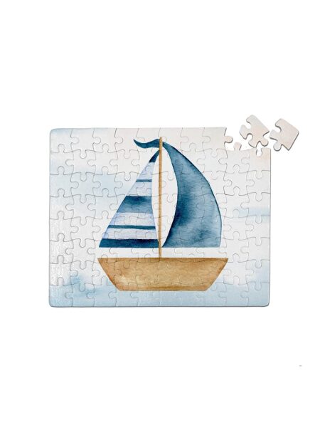 21027 Blue Boat (Μπομπονιέρα Παζλ)