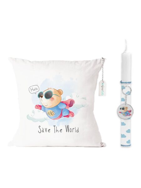 36 Λαμπάδα Πάσχα "Save the World"