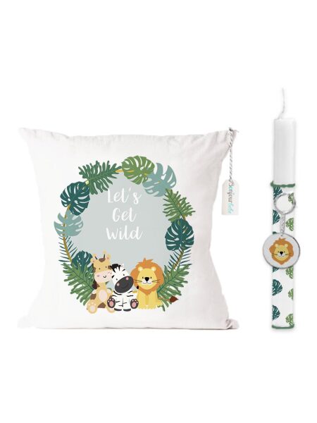 49 Λαμπάδα Πάσχα "Jungle animals"