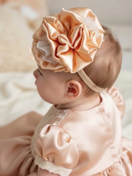 Χειροποίητη Κοραλί κορδέλα μαλλιών 1000-F0060