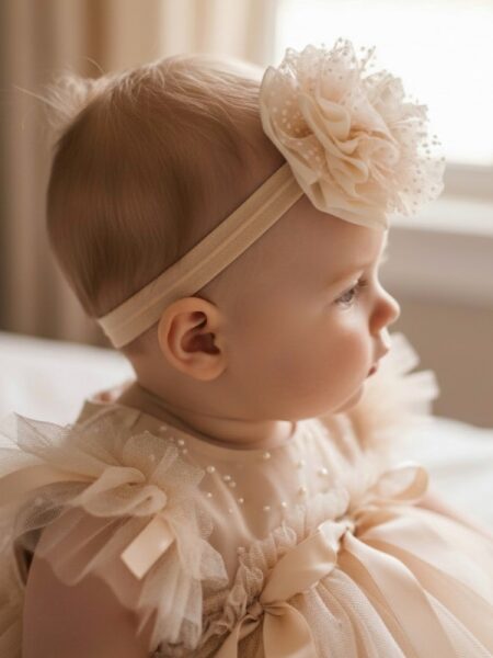 Χειροποίητη Κοραλί κορδέλα μαλλιών 1000-F0076