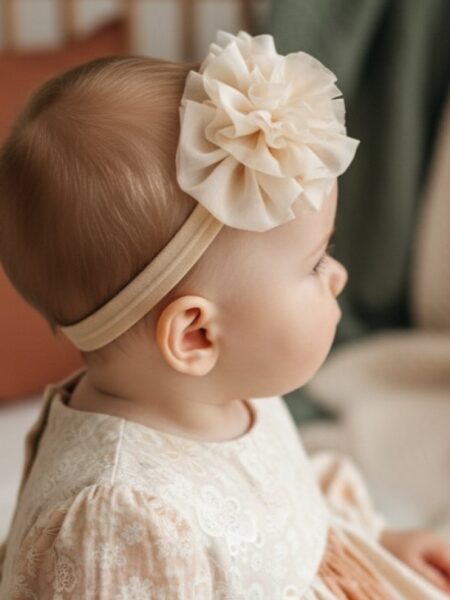 Χειροποίητη Σομόν κορδέλα μαλλιών 1000-F0082