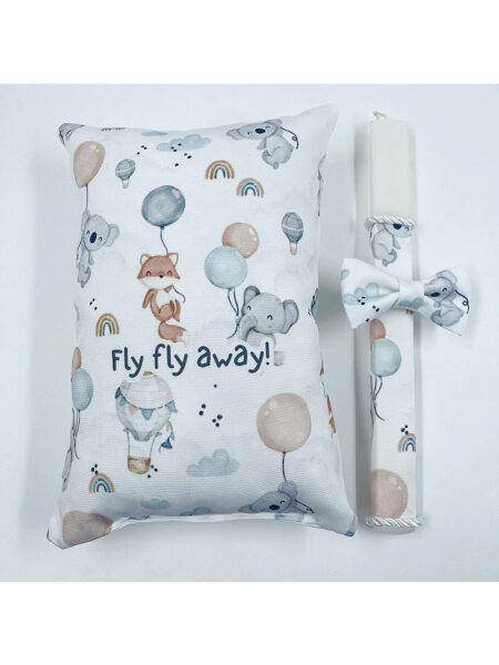 Σετ Λαμπάδα-Μαξιλάρι με Αξεσουάρ (Παπιγιόν) LAMPILBOY0007