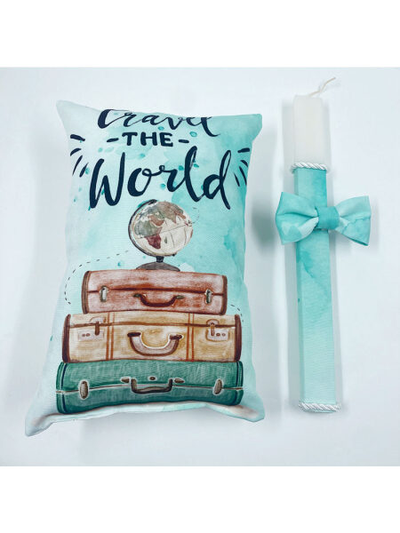 Σετ Λαμπάδα-Μαξιλάρι με Αξεσουάρ (Παπιγιόν) LAMPILBOY0008