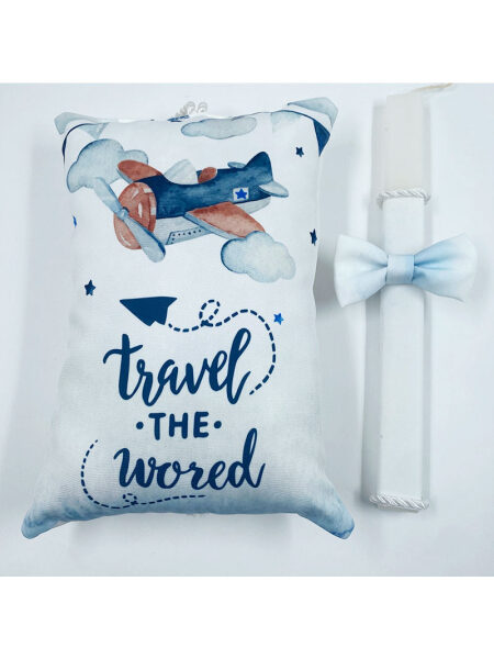 Σετ Λαμπάδα-Μαξιλάρι με Αξεσουάρ (Παπιγιόν) LAMPILBOY0010