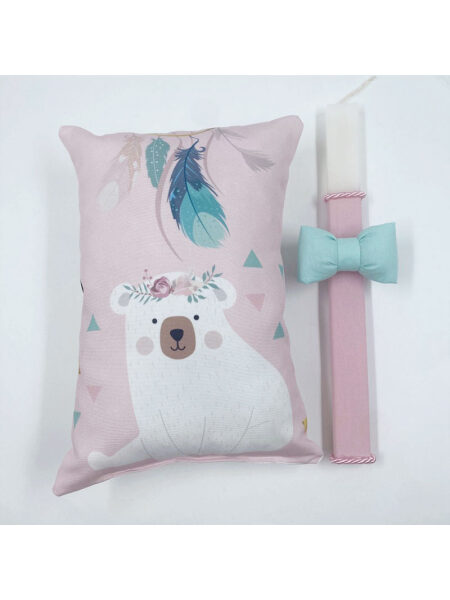 Σετ Λαμπάδα-Μαξιλάρι με Αξεσουάρ (Κορδέλα Μαλλιών) LAMPILGIR0015