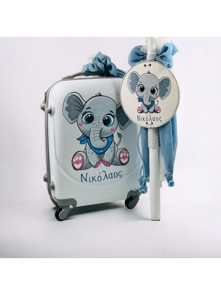 24020_Blue Elephant (Ολικό Βαπτιστικό Πακέτο Νονού / Νονάς)
