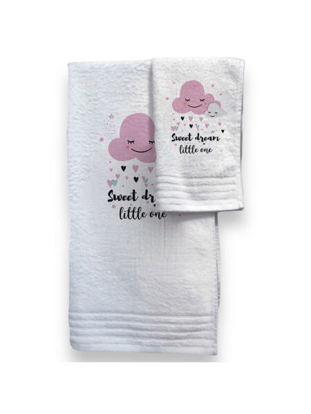 Ροζ Συννεφάκι Sweet Dream (Σετ Πετσέτες)