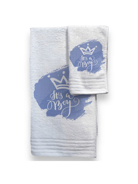 Στέμμα It's a Boy (Σετ Πετσέτες)