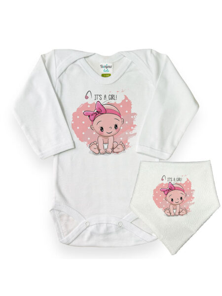 Μωράκι Baby Girl  (Κορμάκι-Σαλιάρα)