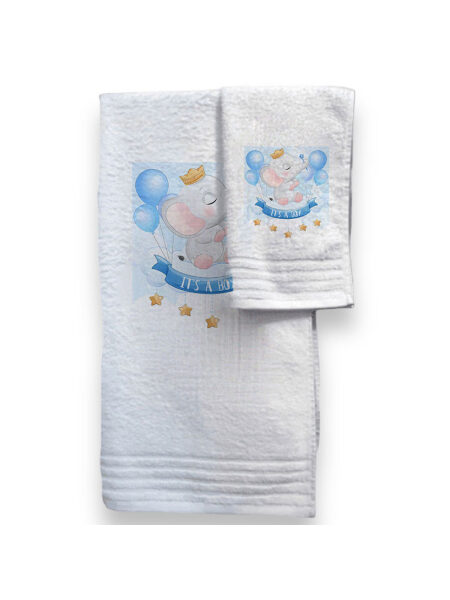 Ελεφαντάκι It΄s a Boy  (Σετ Πετσέτες)