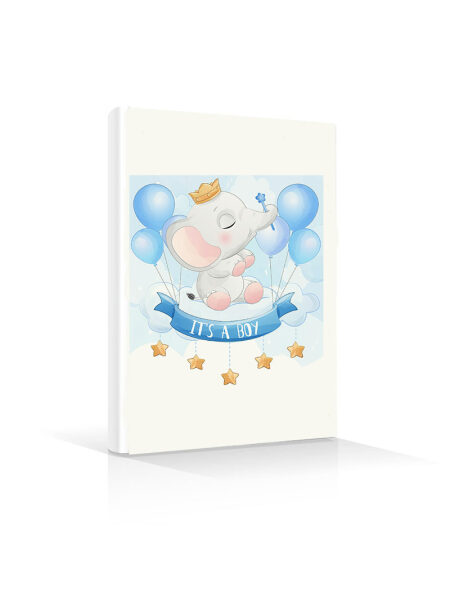 Ελεφαντάκι It΄s a Boy  (Θήκη Βιβλιαρίου)