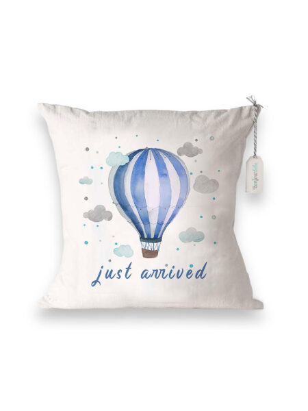 Έφτασα Μπλέ Αερόστατο (Διακοσμητικά Μαξιλάρια)