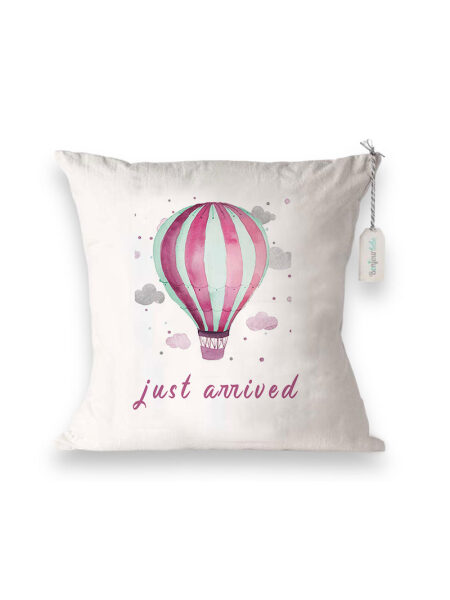 Έφτασα Ροζ Αερόστατο (Διακοσμητικά Μαξιλάρια)