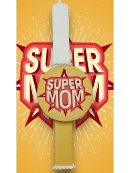 EASLOVED240001 Πασχαλινή Λαμπάδα Bonjourbebe με Θέμα "MOM"