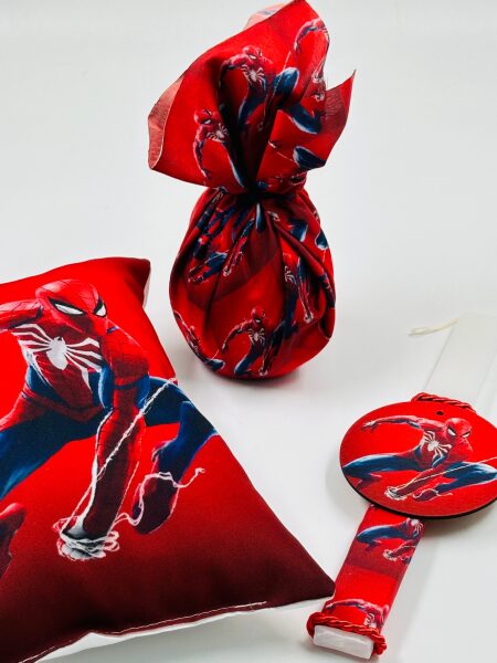 EASTER 24011 Πασχαλινό Σετ Bonjourbebe με Θέμα τoν "Spiderman" (Λαμπάδα-Μαξιλάρι-Αυγό)