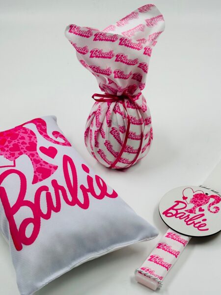 EASTER 24012 Πασχαλινό Σετ Bonjourbebe με Θέμα την "Barbie" (Λαμπάδα-Μαξιλάρι-Αυγό)