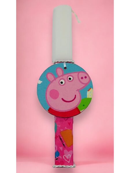 EASTER 24003 Πασχαλινή Λαμπάδα Bonjourbebe με Θέμα την "Peppa"