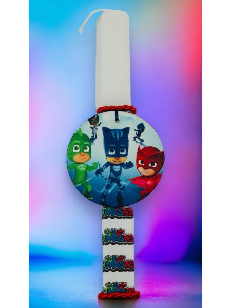 EASTER 24005 Πασχαλινή Λαμπάδα Bonjourbebe με Θέμα τον "PjMasks"