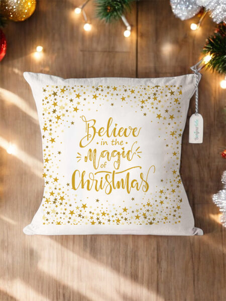 Χριστουγεννιάτικο Διακοσμητικό Μαξιλάρι με Γούρι (4040CHR202503a)
