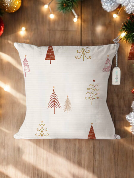 Χριστουγεννιάτικο Διακοσμητικό Μαξιλάρι με Γούρι (4040CHR202508a)