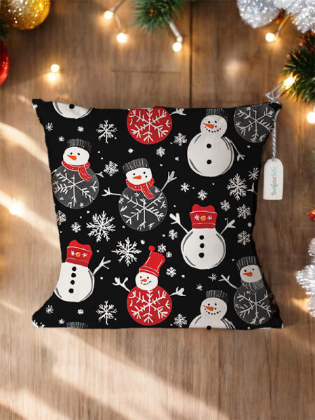 Χριστουγεννιάτικο Διακοσμητικό Μαξιλάρι με Γούρι (4040CHR202509a)