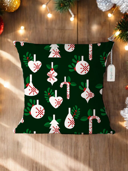 Χριστουγεννιάτικο Διακοσμητικό Μαξιλάρι με Γούρι (4040CHR202510a)